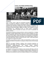 Historia Del Atletismo Nacional e Internacional