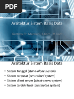 Pertemuan 14 - Arsitektur Sistem Basis Data