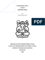 Take-Home Test 1 AE3110 Aerodinamika: Oleh: Muhammad Rizki Zuhri