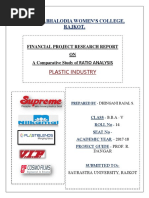 Ratio Analysis in Plastic Industry