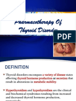 Pharmacotherapy - Thyroid Disorder PDF