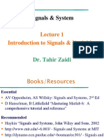 Signals & System: Introduction To Signals & Variables