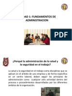 Fundamentos de Administracion en Salud Ocupacional