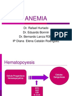 Anemia: Dr. Rafael Hurtado Dr. Eduardo Bonnin Dr. Bernardo Lanza R3MI IP Diana Elena Catalán Rodríguez