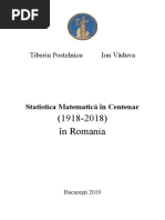 Statistica Matematică În Centenar