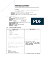 Detailed Lesson Plan in Mathematics I: Calendar Activity Sheets Flash Card Pocket Chart