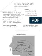 Fonetica Articolatoria - Vocalismo