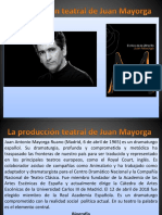 La Producción Teatral de Juan Mayorga