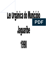 Lei Organica de Jaguaribe