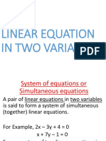 Presentation Linear Equation in Two Variables 1516100969 314387