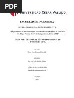 Mejoramiento de La Resistencia Del Concreto Adicionando Fibras de Acero