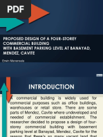 Proposed Design of A Four-Storey Commercial Building With Basement Parking Level at Banayad, Mendez, Cavite