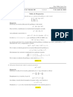 Corrección Primer Parcial de Cálculo III (Ecuaciones Diferenciales), Martes 9 de Abril de 2019