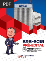 BRB 2019 - Pré-Edital - 200 Exercicios Gabaritados