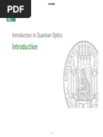 Introduction To Quantum Optics