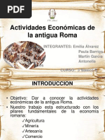 Actividades Económicas de La Antigua Roma