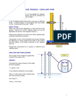 Surface Tension Capillary Rise 1 PDF