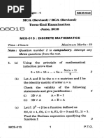 Fire) 1: MCA (Revised) / BCA (Revised) Term-End Examination June, 2016