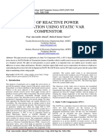 Study of Reactive Power Compensation Using Static Var Compenstor