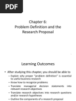 Problem Definition and The Research Proposal