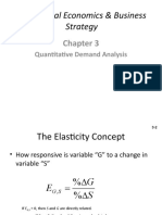 Managerial Economics & Business Strategy: Quantitative Demand Analysis