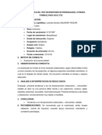 INFORME PSICOLOGICO Eysenk