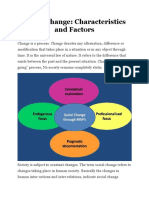 Social Change: Characteristics and Factors: Meaning