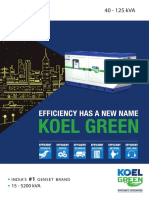 KOEL Green - 40kVA To 125kVA Product Brochure PDF