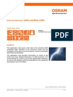 Esd Protection While Handling Leds: Application Note