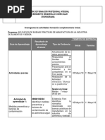 Cronograma de Actividades CV