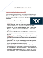 Relación de La Biologia Con Otras Ciencias