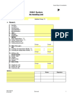 AHU Check List