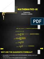 Mathematics IX 