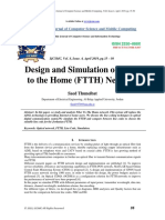 Design and Simulation of Fiber To The Home (FTTH) Network