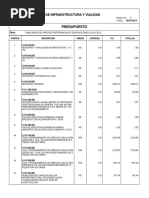 Presupuesto Referencial Partidas 2013