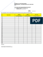 Corrected Quiz and Exam Distribution Sheet