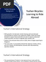 Yushan Bicycles: Learning To Ride Abroad