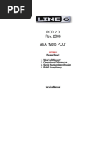 Line 6 POD 2.0 (Moto POD) Service Manual PDF