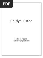 Caitlyneliston Resume 2019