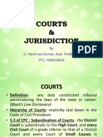 Courts & Jurisdiction: by G. Vaishnav Kumar, Asst. Professor PLC, Hyderabad