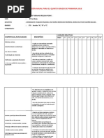 Correccion Del Curiculum 5to Grado-2018.