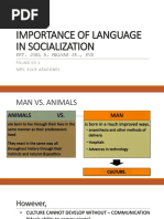 Importance of Language in Socialization