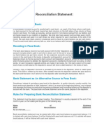 Preparing Bank Reconciliation Statement:: Recording in Cash Book