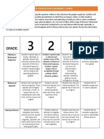 Rubric Speech Project