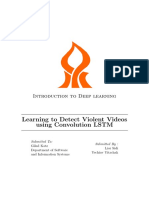 Learning To Detect Violent Videos Using Convolution LSTM