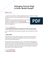 7 Tips Menghilangkan Kotoran Degil Pada Pakaian Anda (Nor)