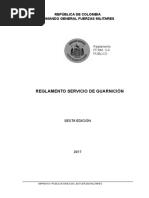 Reglamento Servicio de Guarnición 2017