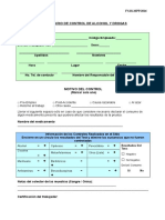 Formulario de Control de Alcohol y Drogas