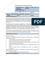 Epistemología de Las Ciencias Sociales