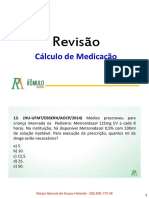 Cálculo de Medicação - Revisão